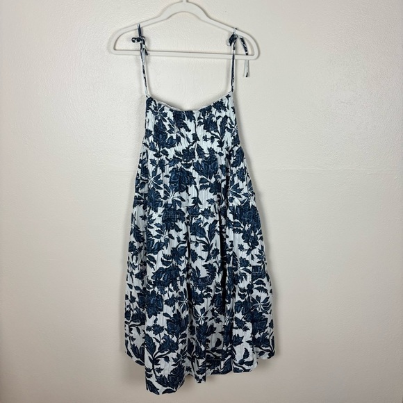 Super Natural By Secret Mission Ellie Blue Floral Tiered Skirt Size Large New - Picture 7 of 9